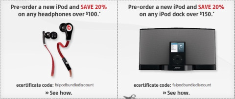 Future Shop: Pre Order New iPod Get 20% Off Select Accessories