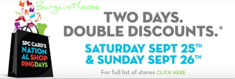 SPC SPC Double Discount Days (Sept 25 & 26)