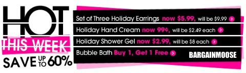 AvonHoliday Avon Canada: Holiday Items up to 60% Off + $1 Shipping