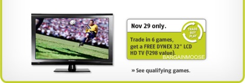 Future Shop: Trade in 6 games for a 32 HD TV
