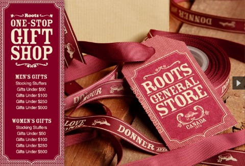 Roots Canada: $20 off $100 Purchase with MasterCard