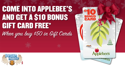 Applebees Applebees Canada Gift Card Offer