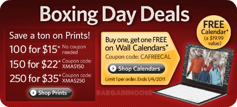 Kodak Gallery: Boxing Day Deals