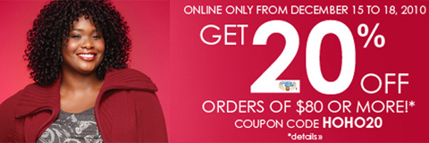Penningtons 1 Plus.com Coupon Code: 20% Off $80
