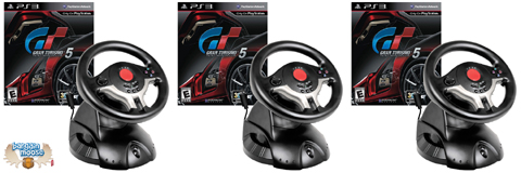 Gran Turismo 5 (PS3) & Driving Wheel For Only $59.99