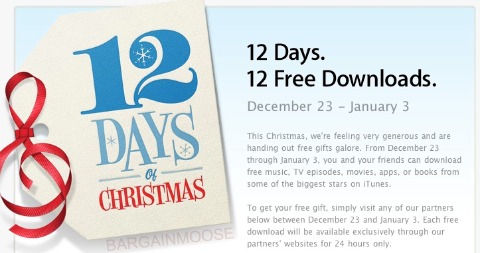 iTunes: 12 Days of Free Downloads