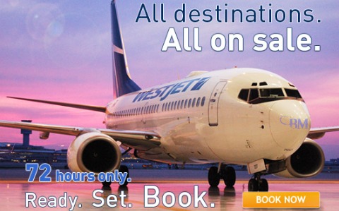WestJet WestJet: 72 Hour Seat Sale