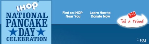 iHop iHop: Free Pancake Day March 1st