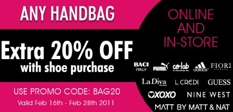 Shoe Company: Buy A Pair Of Shoes And Save 20% Off Handbags Photo Shoe Company: Buy A Pair Of Shoes And Save 20% Off Handbags