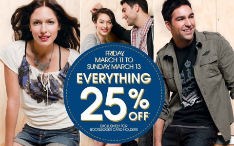 Bootlegger Shopping Party Weekend: 25% Off Photo Bootlegger Shopping Party Weekend: 25% Off