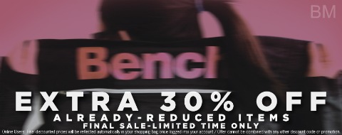 Bench Bench: Extra 30% Off Sale