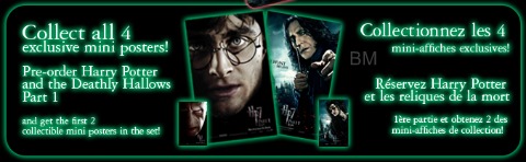Blockbuster Blockbuster: Free Mini Posters and iPhone Skin with Pre Order of Harry Potter