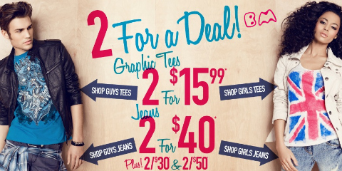Urban Planet: Shipping, Graphic Tee + Jean Deals