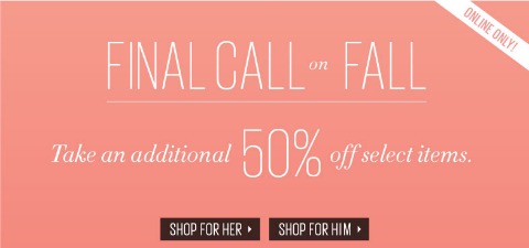 Le chateau: Extra 50% Off Fall Clearance