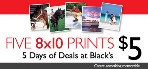 Blacks 5 Daily Deals: Todays Deal Get 5 8x10 Prints For $5 (25 April) Photo Blacks 5 Daily Deals: Todays Deal Get 5 8x10 Prints For $5 (25 April)