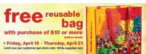 Bulk Barn Canada: Free Reusable Bag with $10 Purchase