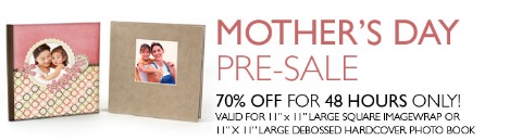 Photobook Canada: Buy A Prepaid Voucher And Save 70% Off Mothers Day Photobooks 