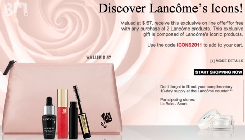 Lancome Canada: Free Gift Worth $57 With Purchase