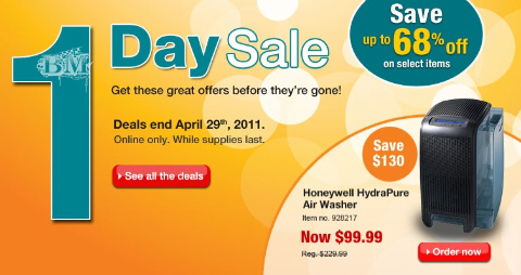 Staples Staples: 1 Day Sale (Apr 29)