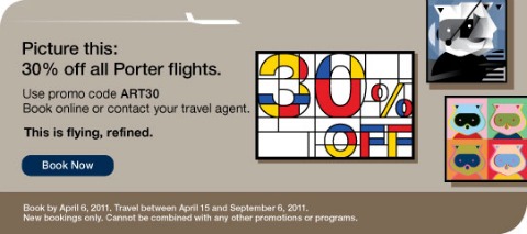 Porter Airlines Coupon Code: Save 30% On Flights
