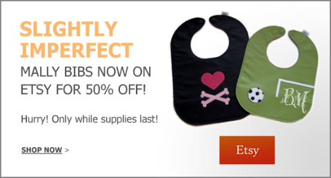 Mally Designs: 50% Off Imperfect Leather Bibs