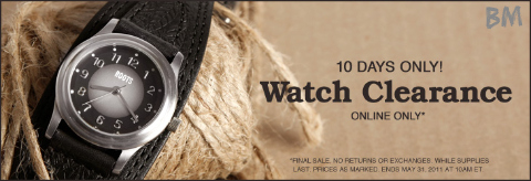 Roots Canada: Up to 50% Off Watches