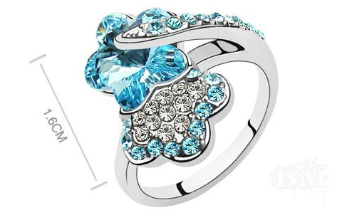 eBay eBay: TABS Its Spring Austrian Crystal Rings $16.95
