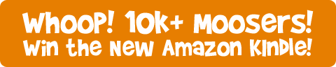 Whoop! 10k Bargainmoosers! (And want to win a Kindle?)