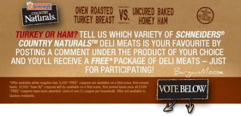 Facebook Freebie: Free Package Of Schneiders Deli Meats