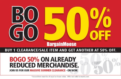 Marks Work Wearhouse: BOGO 50% Off Summer Sale Merchandise Photo Marks Work Wearhouse: BOGO 50% Off Summer Sale Merchandise