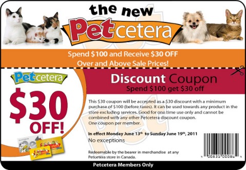 Petcetera Printable Coupon: Save $30 Off $100 Purchase Photo Petcetera Printable Coupon: Save $30 Off $100 Purchase