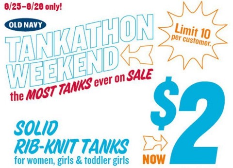 Old Navy Canada Printable Coupon: 2 Tanks Pre-Sale | BargainMoose ...