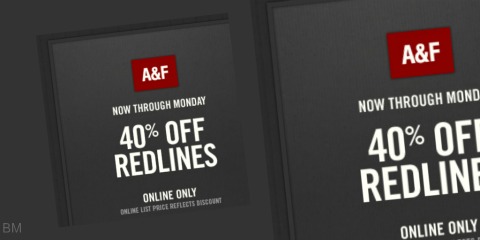 Abercombie Abercombie & Fitch: Extra 40% Off Redlines