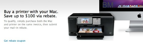 Apple Apple Canada: $100 Rebate on HP Printers with MAC Computer Purchase