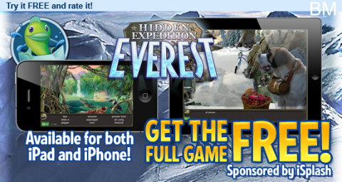 Big Fish Games: Everest Hidden Expedition for iPad/iPhone Free (full version)