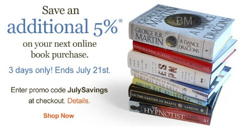 ChapterCanada Chapters Canada: Extra 5% Off Next Online Book Purchase Coupon Code