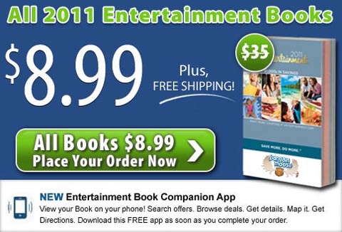 Entertainment-Book Entertainment Book 2011 Only $8.99 & Free Shipping