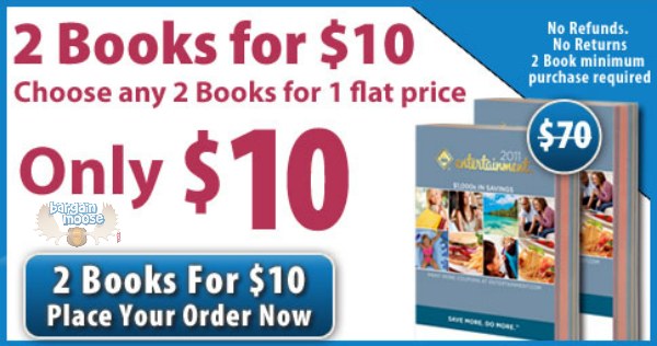 Entertainment book Entertainment Book: 2 for $10