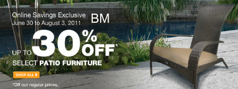 Home Depot Canada: Up to 30% Off Select Patio Furniture