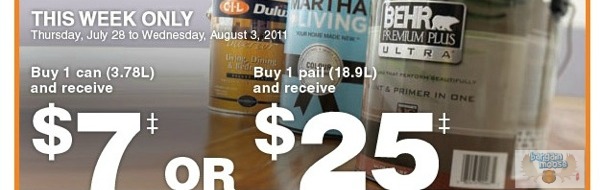 Home Depot Canada: Save $7 $25 With Paint Rebate