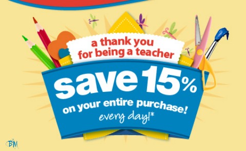 Michaels Michaels: Teachers Receive 15% Off Every Day