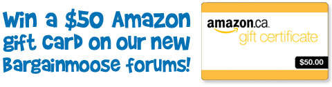 Win a $50 Amazon.ca gift card from Bargainmoose