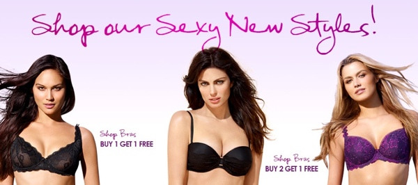 bras La Vie en Rose Canada: Select Bras BOGO Free Bras Or Buy 2 Get 1 Free