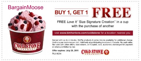 Cold Stone Creamery: BOGO Free Printable Coupon Photo Cold Stone Creamery: BOGO Free Printable Coupon