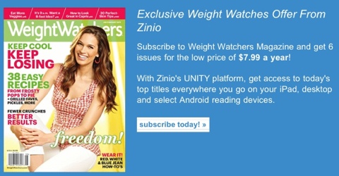 Zinio Digital Magazines: $7.69 Weight Watcher Magazine Subscription Photo Zinio Digital Magazines: $7.69 Weight Watcher Magazine Subscription