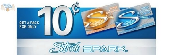 Stride Spark Gum: 10¢ Pack Coupon