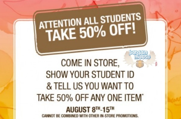 Body Shop Canada: Students Save 50% Off One Item