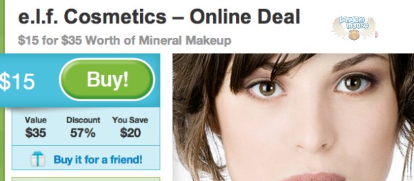 Groupon: $15 for $35 Worth of Mineral Makeup @ ELF Cosmetics 