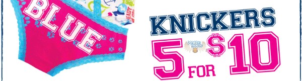 Bluenotes: 5 Pairs of Undies $10 (Reg. $25) + 15% Off Coupon Code