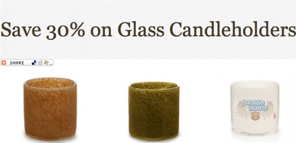 chapters Chapters: 30% Off All Glass Candleholders